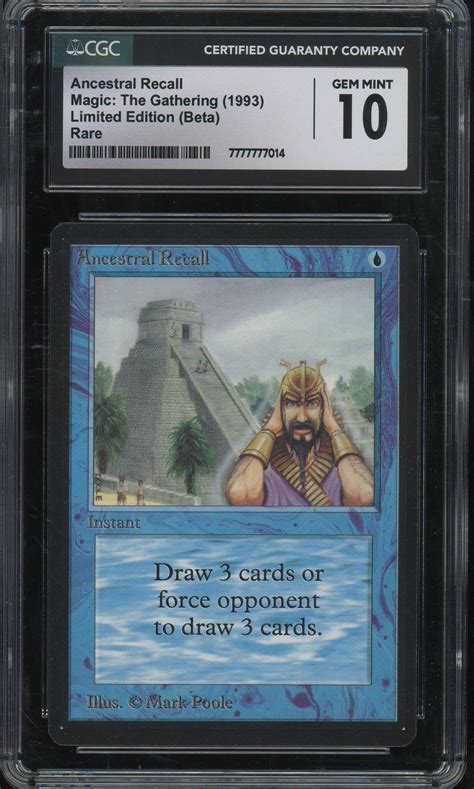 beta ancestral recall|CGC 10 Beta .